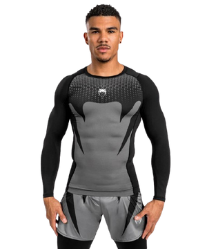Rashguard à Manches Longues Venum  - Noir/Gris