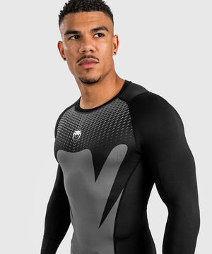 Rashguard à Manches Longues Venum  - Noir/Gris