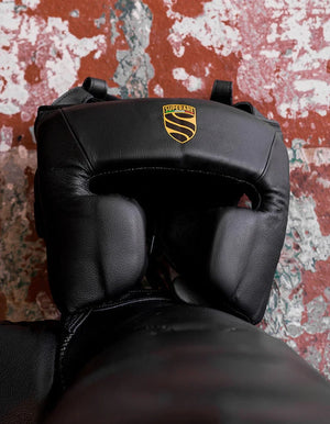 S360 Gants de Boxe pour Joues et Casque de Protection
