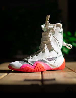 Chaussure de boxe Nike Hyper KO 2 SE - Blanc/Crimson vif