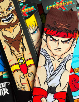 Chaussettes simples CrossOver x Street Fighter (tous les personnages)