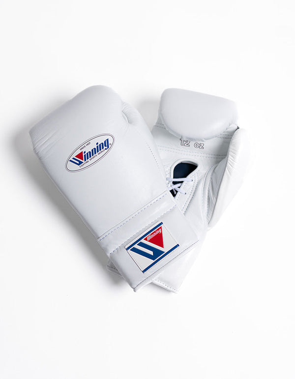 Gants de boxe à lacets gagnants