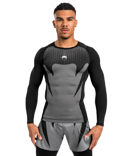 Rashguard à Manches Longues Venum  - Noir/Gris