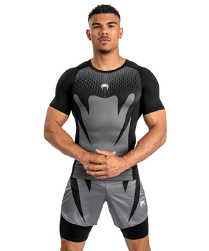 Rashguard à Manches courtes Venum Gris