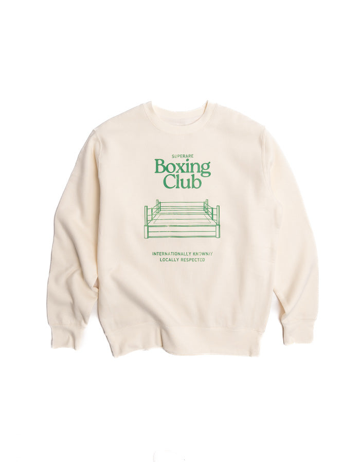 Sweat-shirt à col rond lourd pour club de boxe