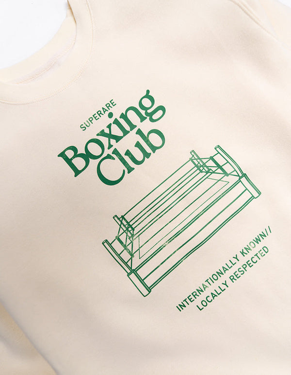 Sweat-shirt à col rond lourd pour club de boxe
