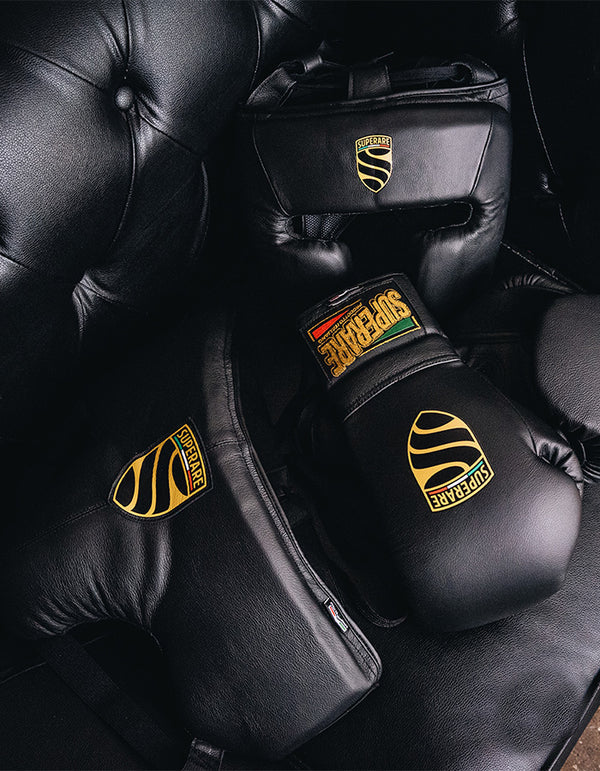 Gants de boxe en cuir italien S50 à velcro
