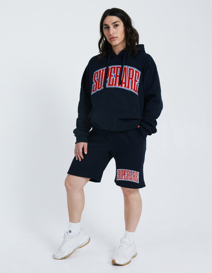 Ensemble de sweat à capuche Finisher + Short de style de vie - Bleu marine