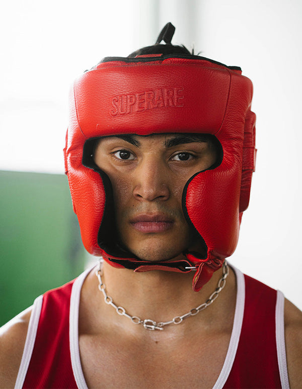 Casque de boxe en cuir de la série One