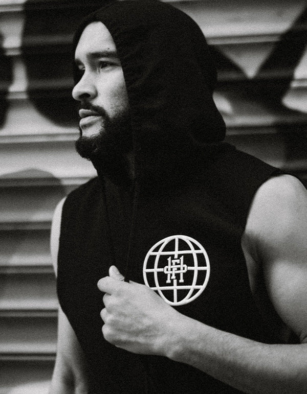 Sweat à capuche sans manches version 2.0 mondial