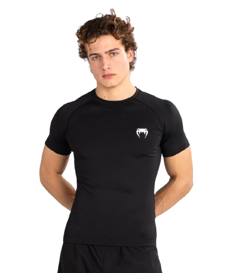 Rashguard à Manches courtes Venum Contender - Noir/blanc