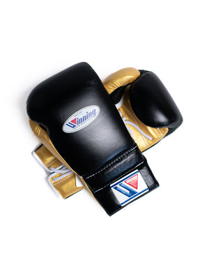Gants de boxe personnalisés à lacets gagnants