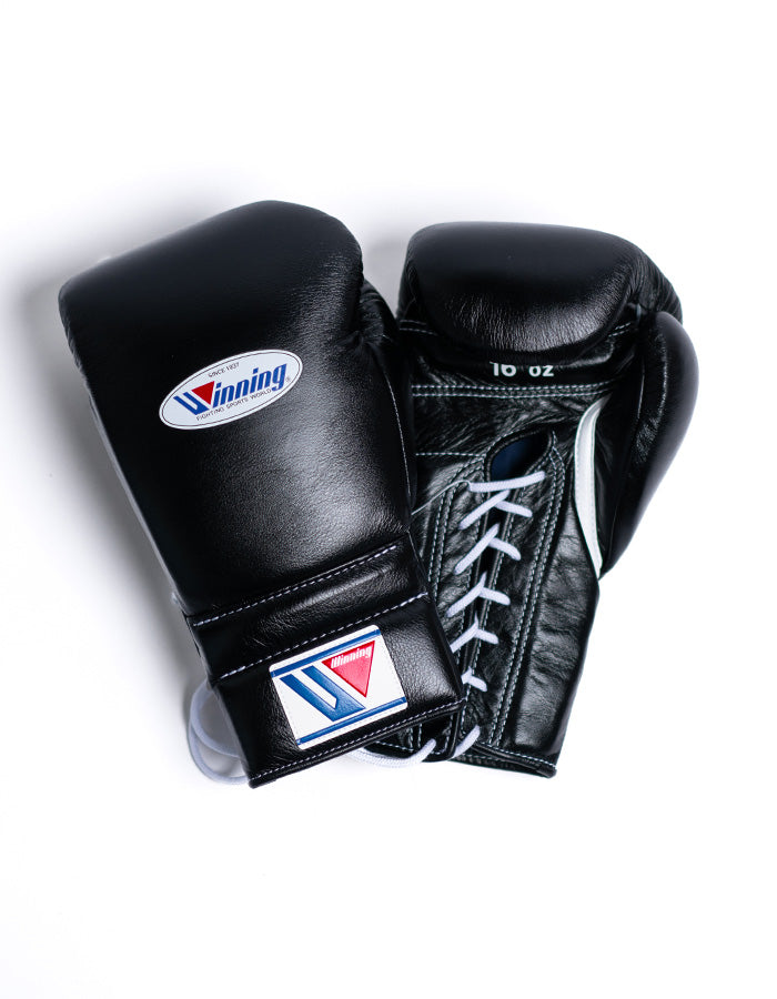 Gants de boxe à lacets gagnants