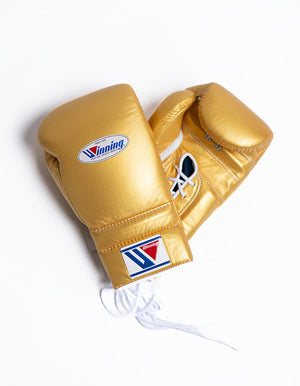 Gants de boxe personnalisés à lacets gagnants