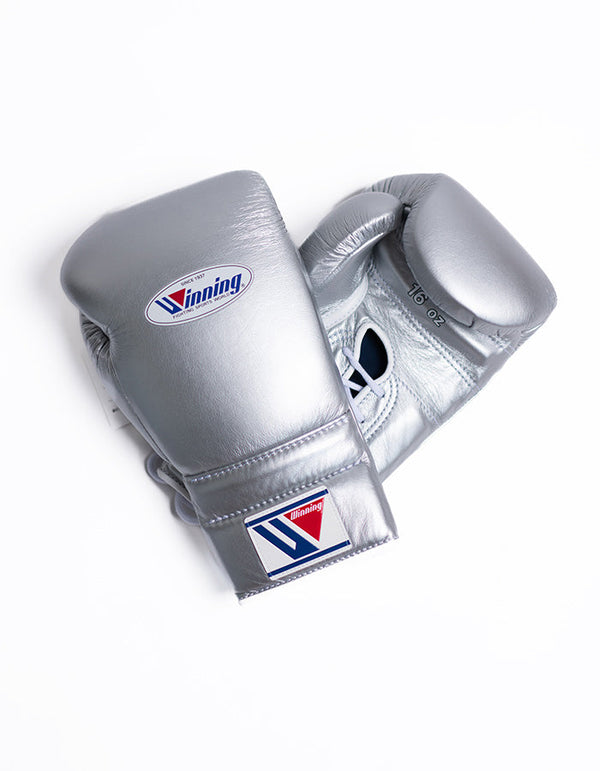 Gants de boxe personnalisés à lacets gagnants